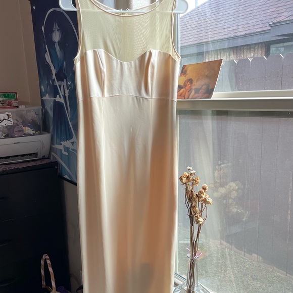 Vintage Blacktie Oleg Cassini nude champagne gala holiday dress - Picture 8 of 16